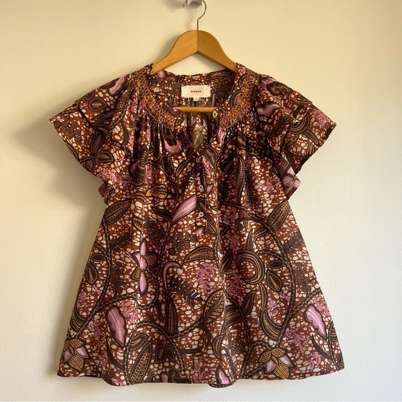 Xirena Sumer Blouse in Earth Batik - Picture 5 of 16